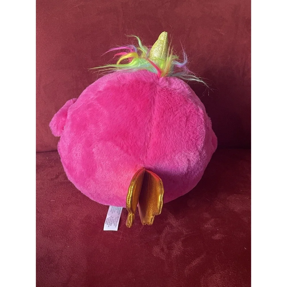 Zuru Inc. Bird Unicorn Plush Toy Sparkles Rainbow Hair Pink Yellow Stuffed Anima